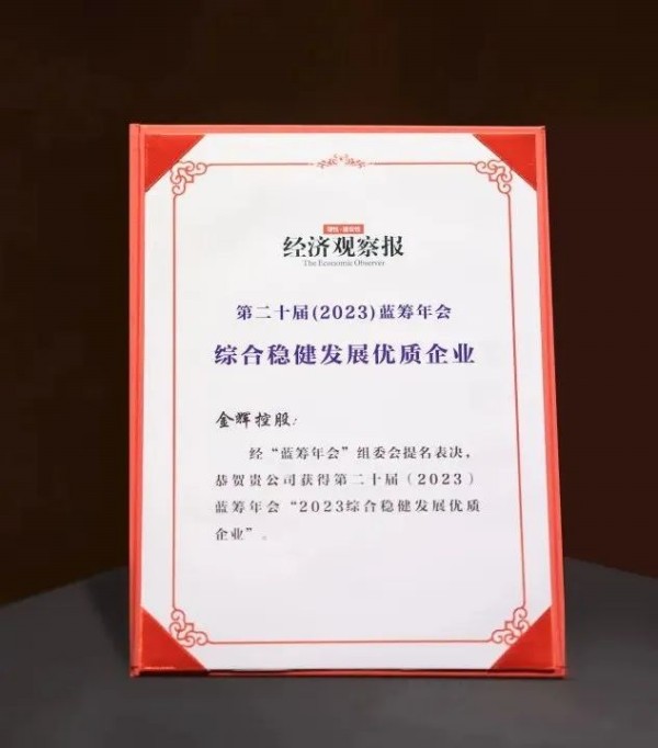 公海赌赌船官网jc710控股荣获蓝筹年会稳健发展大奖